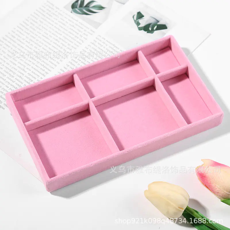Velvet Jewelry Organizer Tray