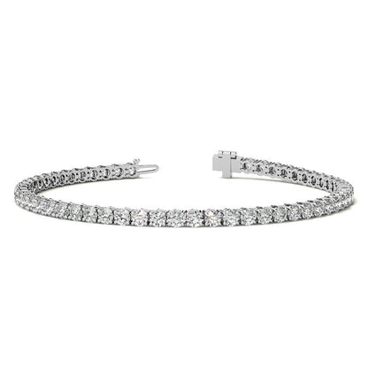 3.00 CTW AGI Certified Lab-Grown Diamond Tennis Bracelet in 14K Yellow or White Gold – G/VS Clarity-0