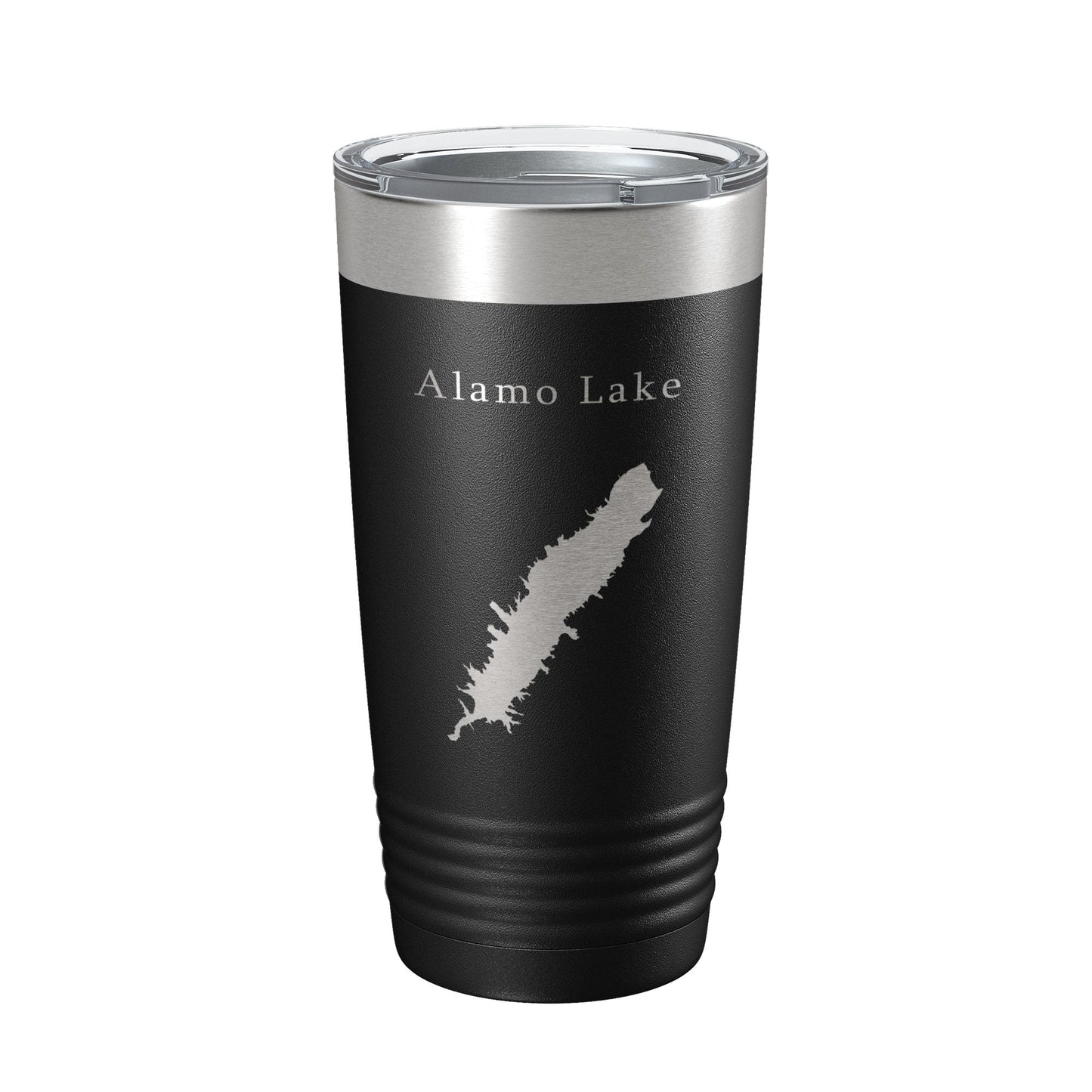 Alamo Lake Map Tumbler Travel Mug Insulated Laser Engraved Coffee Cup Arizona 20 oz-0