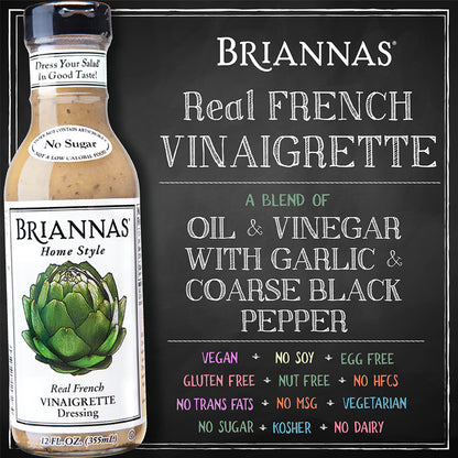 Brianna's Real French Vinaigrette Dressing (6x12Oz)-3