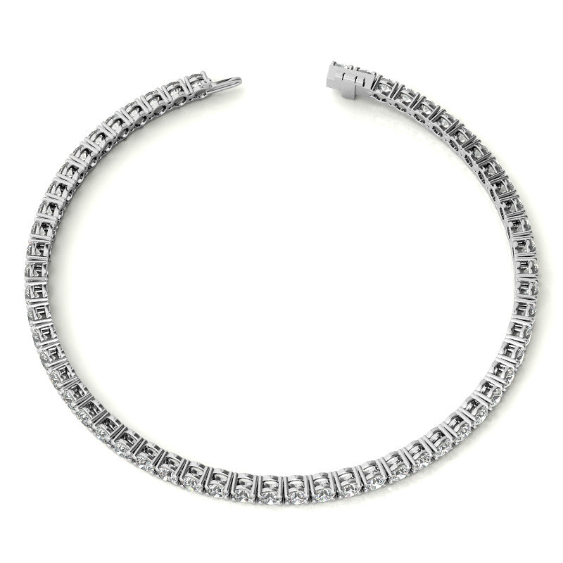 3.00 CTW AGI Certified Lab-Grown Diamond Tennis Bracelet in 14K Yellow or White Gold – G/VS Clarity-3