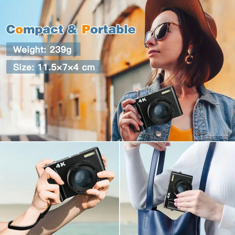 NNETM 4K Digital Camera: Capture Every Detail in Stunning Clarity-2