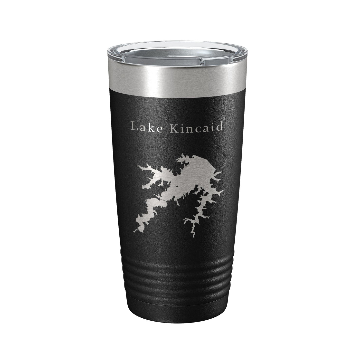 Lake Kincaid Map Tumbler Travel Mug Insulated Laser Engraved Coffee Cup Reservoir Louisiana 20 oz-5