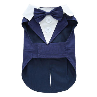 Elegant Canine Attire: Formal Dog Tuxedo Dress-6