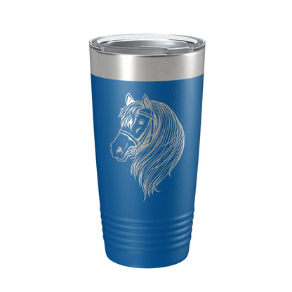 Horse Face Tumbler Horseback Rider Travel Mug Equestrian Gift Insulated Laser Engraved Coffee Cup Horse Lover Farmer 20 oz-6