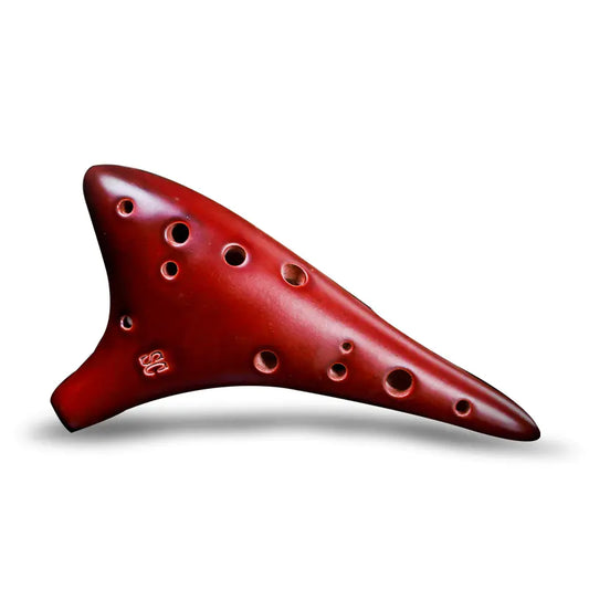 Hand-Painted 12-Hole Ocarina Set with Starry Design