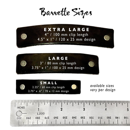 Blue & Silver Ocean Waves / Spirals Barrette and Earring Gift Set-2