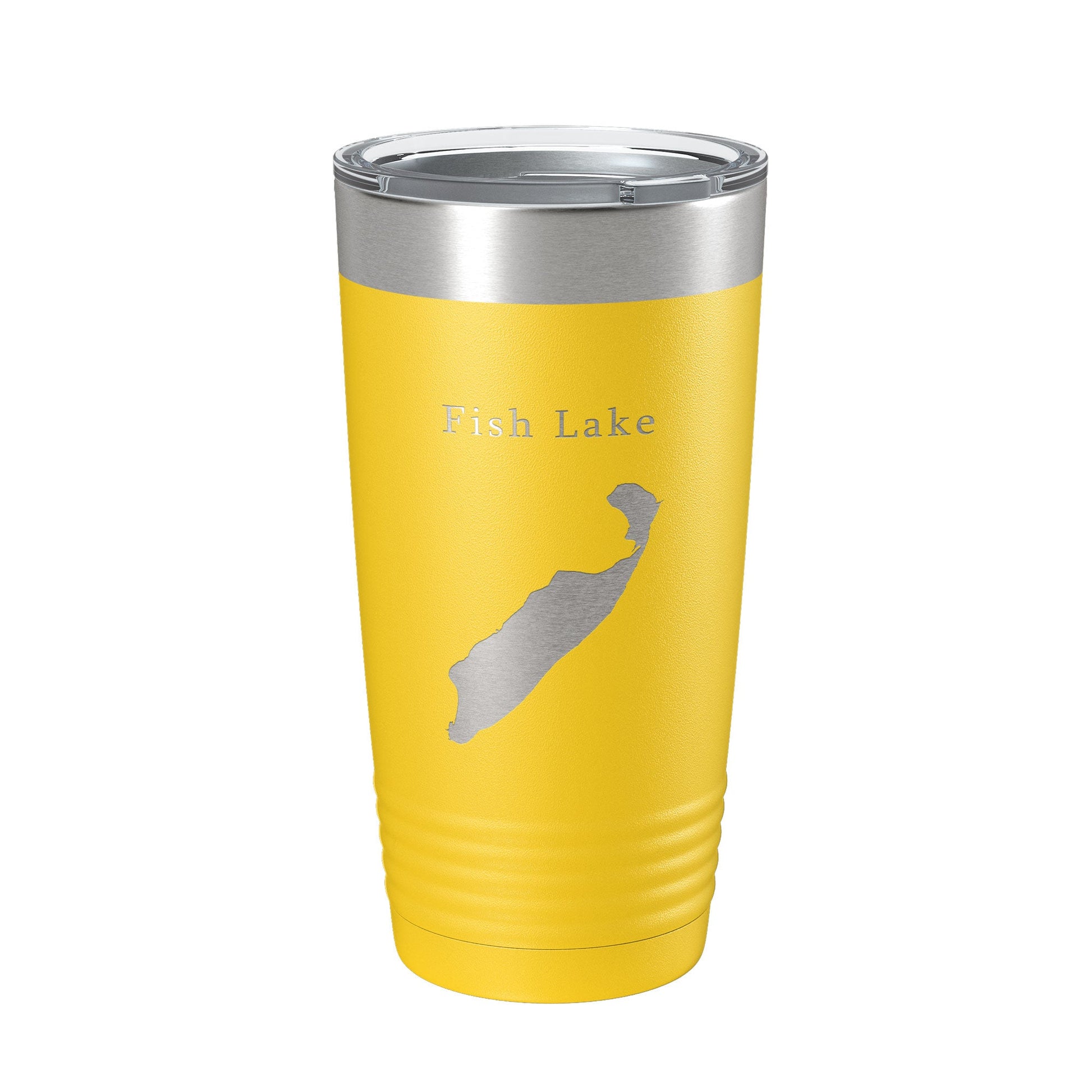 Fish Lake Map Tumbler Travel Mug Insulated Laser Engraved Coffee Cup Utah 20 oz-4