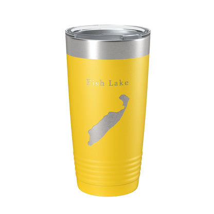 Fish Lake Map Tumbler Travel Mug Insulated Laser Engraved Coffee Cup Utah 20 oz-4