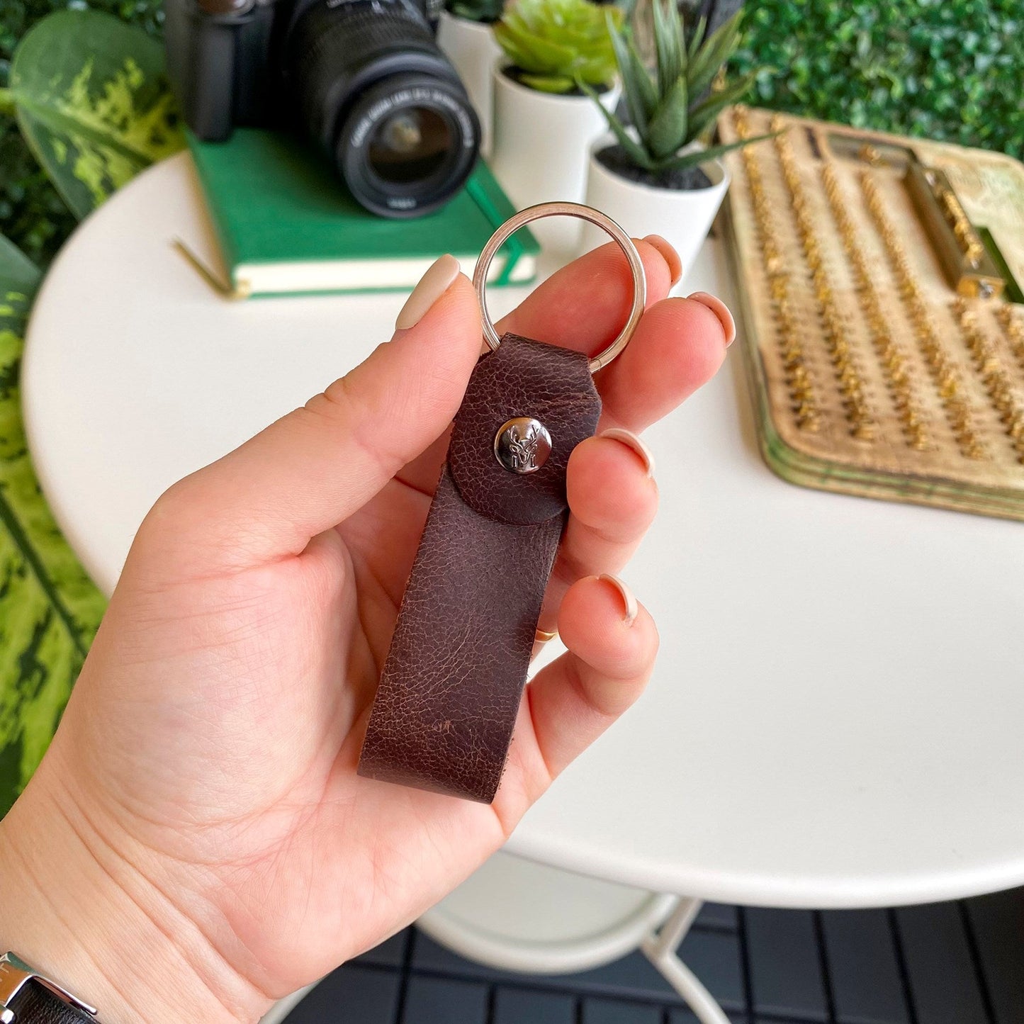 Artena - Genuine Leather Compact Keychain-2