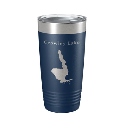 Crowley Lake Map Tumbler Travel Mug Insulated Laser Engraved Coffee Cup California 20 oz-2