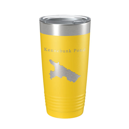 Kennebunk Pond Tumbler Lake Map Travel Mug Insulated Laser Engraved Coffee Cup Maine 20 oz-19