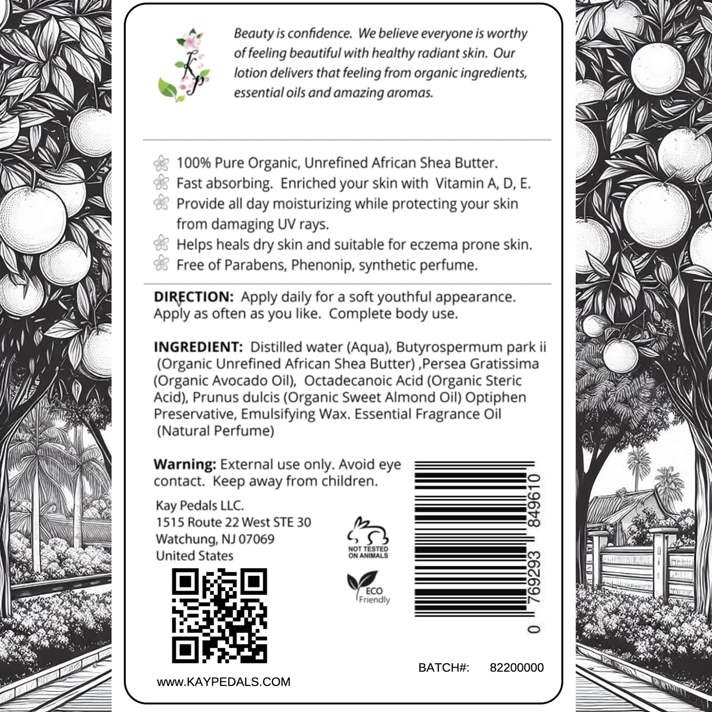 Citrus Sunday Natural Body Lotion Made With Sensitive Skin Fragrance Oil  | Organic Unrefined African Shea Butter | Organic Sweet Almond Oil | Organic Avocado Oil-3