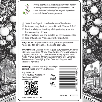 Citrus Sunday Natural Body Lotion Made With Sensitive Skin Fragrance Oil  | Organic Unrefined African Shea Butter | Organic Sweet Almond Oil | Organic Avocado Oil-3