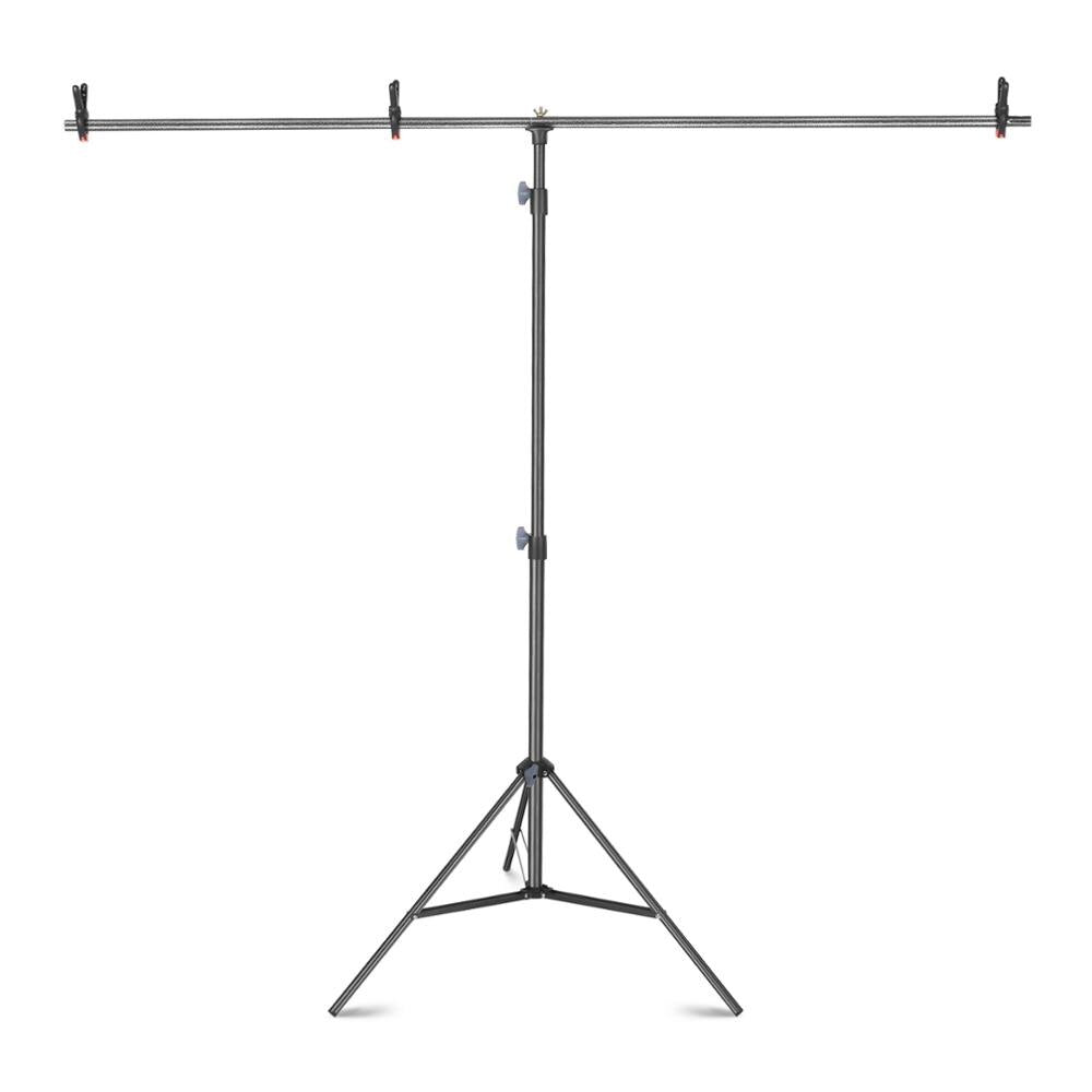 Backdrop Stand T-Shape Background Backdrops Support Kit: Adjustable Tripod Stand; Crossbar for Photo Studio, Photography-0