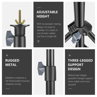Backdrop Stand T-Shape Background Backdrops Support Kit: Adjustable Tripod Stand; Crossbar for Photo Studio, Photography-4