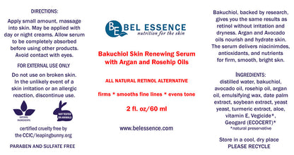 Bakuchiol Natural Retinol Serum With Argan, Avocado and Rosehip Oils - Reduce Wrinkles, Firm Skin, Youthful Glow  - 2 oz-4