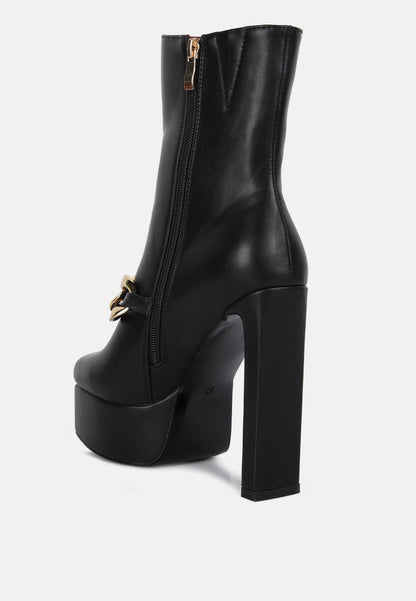 Bambini High Platform Ankle Boots-3