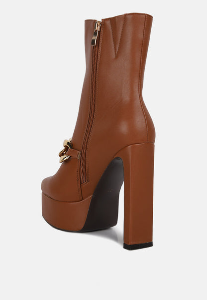 Bambini High Platform Ankle Boots-1