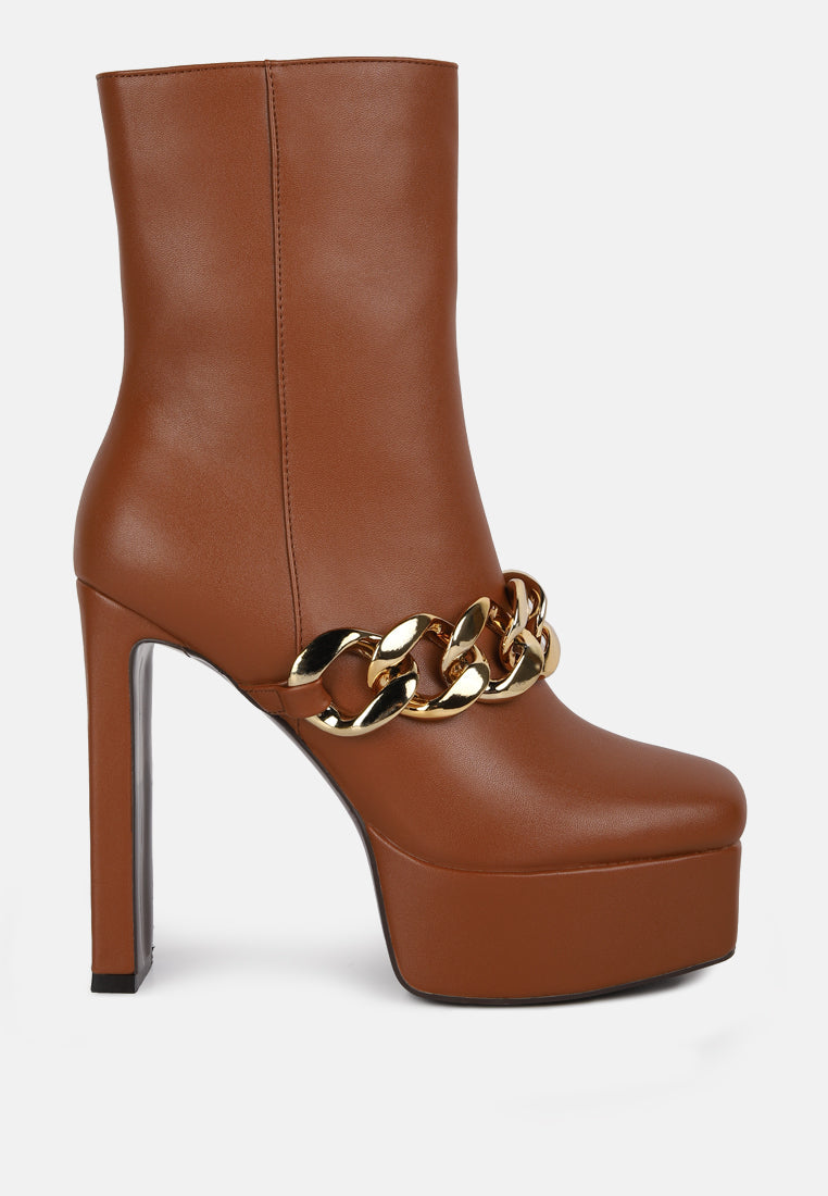 Bambini High Platform Ankle Boots-5