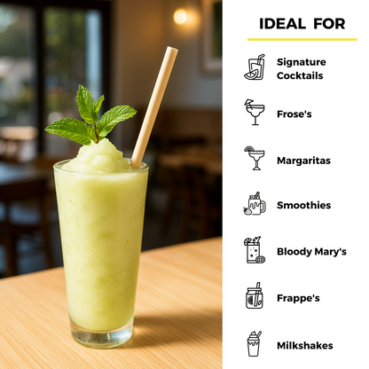 7.9" Wrapped Bamboo Fiber Straws | 8mm-2