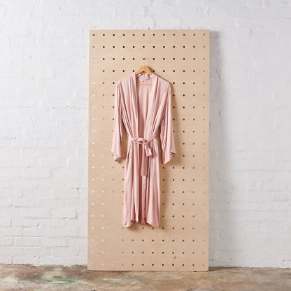 Bamboo Robe in Pink - Long Length-0
