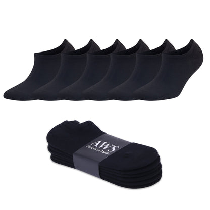 6 Pairs Men's Bamboo No Show Sneaker Socks Ultra Soft Moisture-Wicking Size 8-11.5-1