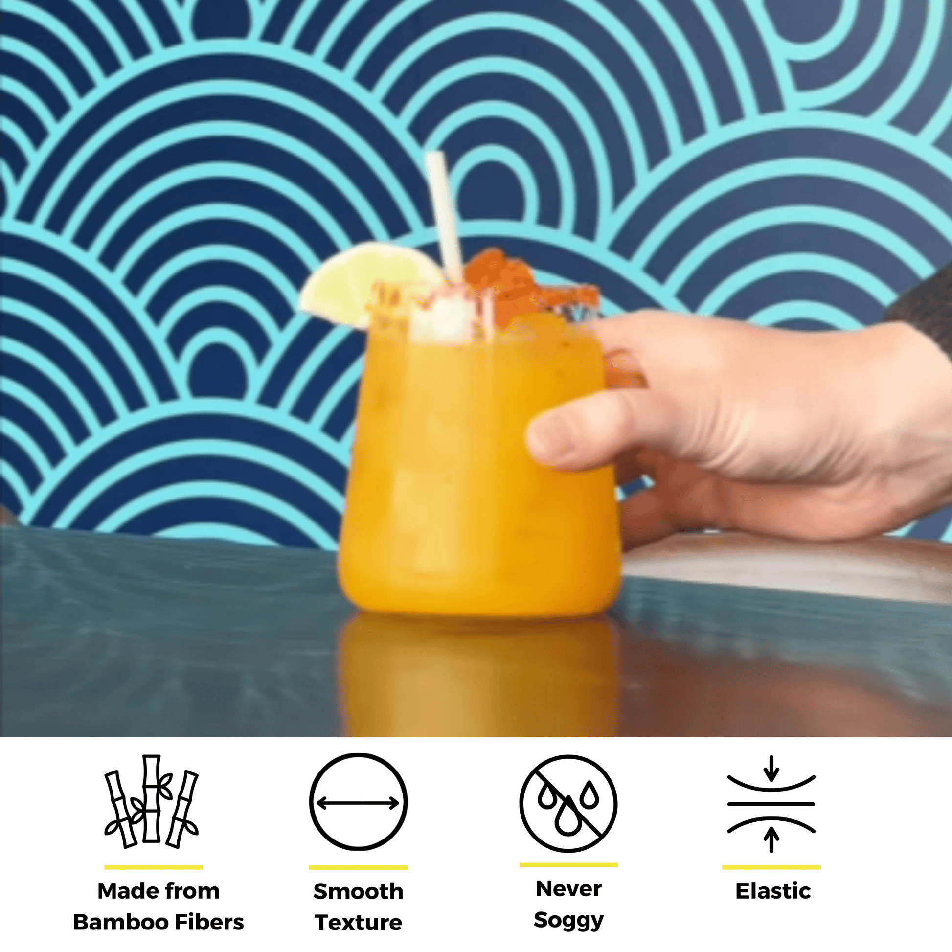 5.5" Bamboo Fiber Straws | 6mm | 25ct.-2