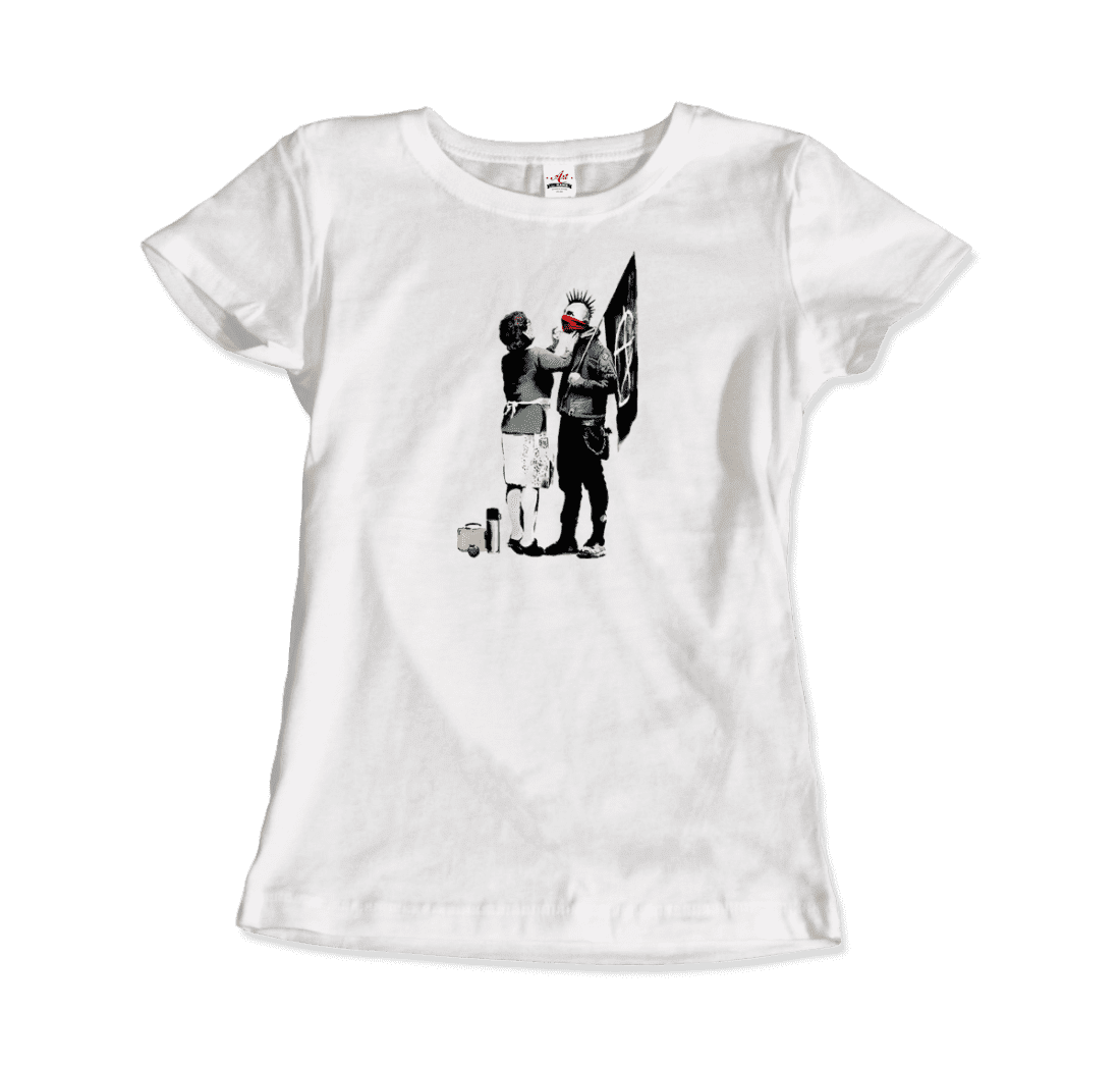 Banksy Anarchist Punk And His Mother Artwork T-Shirt-14