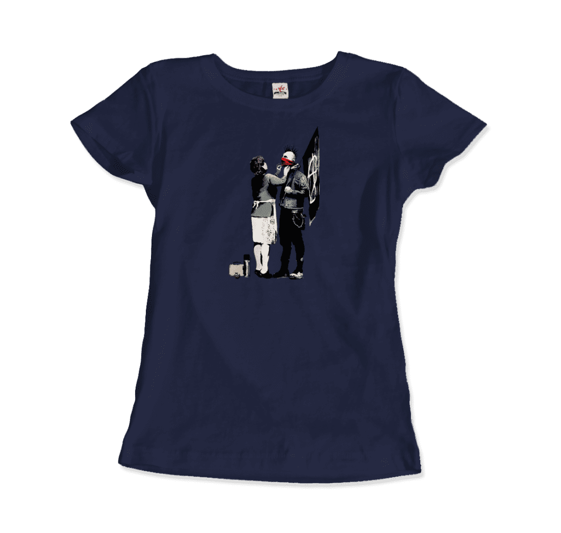 Banksy Anarchist Punk And His Mother Artwork T-Shirt-13