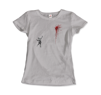 Banksy Valentines Day Mural Reproduction T-Shirt-12