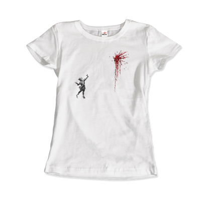 Banksy Valentines Day Mural Reproduction T-Shirt-2