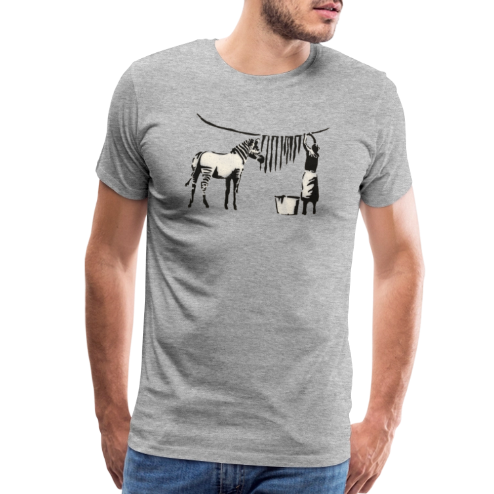 Banksy Zebra Stripes Artwork T-Shirt-1