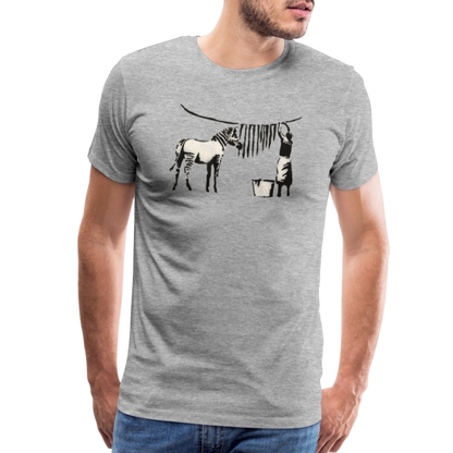 Banksy Zebra Stripes Artwork T-Shirt-1