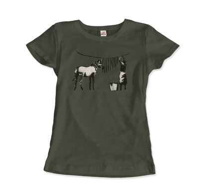 Banksy Zebra Stripes Artwork T-Shirt-9