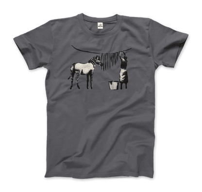Banksy Zebra Stripes Artwork T-Shirt-3