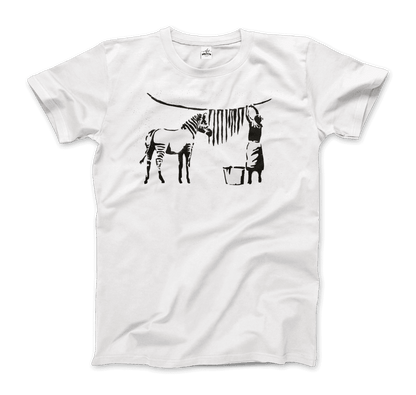 Banksy Zebra Stripes Artwork T-Shirt-5