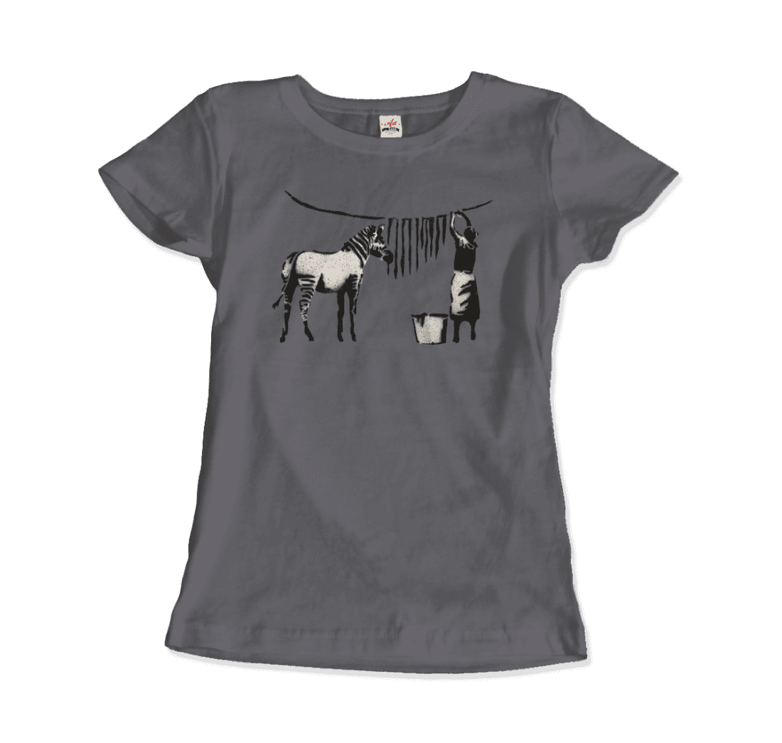 Banksy Zebra Stripes Artwork T-Shirt-4