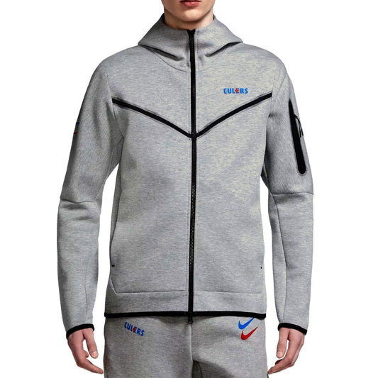 FC Barcelona grey "Culers" Tech Fleece presentation tracksuit 2022/23 - Nike-0