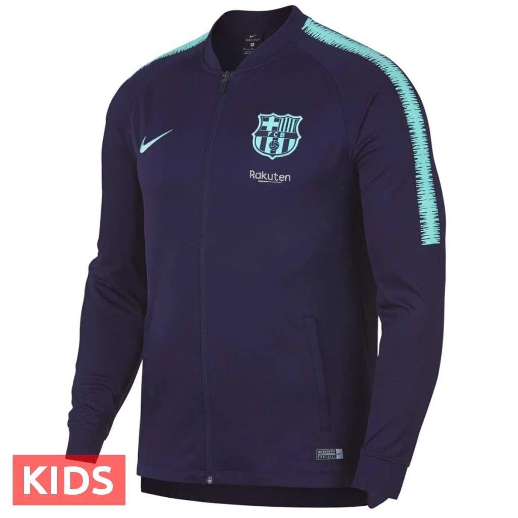 Kids - FC Barcelona purple training presentation Soccer tracksuit 2018/19 - Nike-2