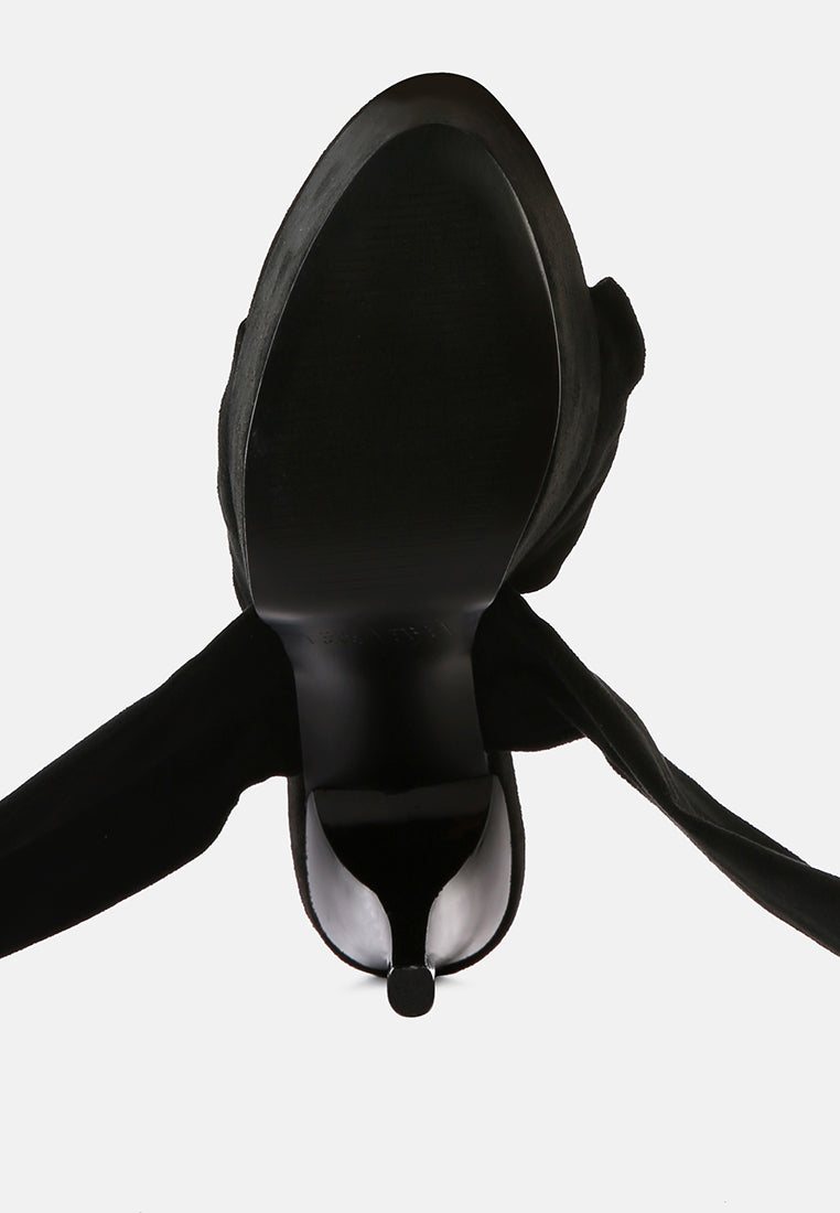 Bauble High Heeled Lace Up Sandals-2