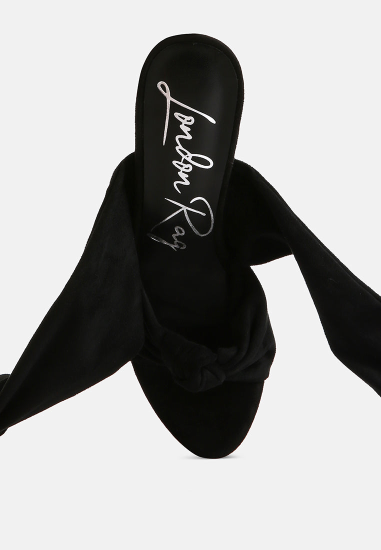 Bauble High Heeled Lace Up Sandals-1