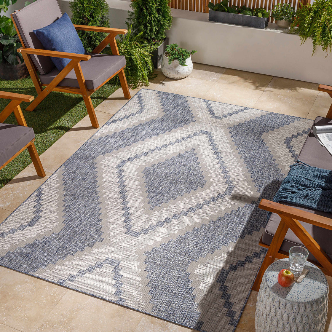 McCrory Pale Blue Flat Rug-0