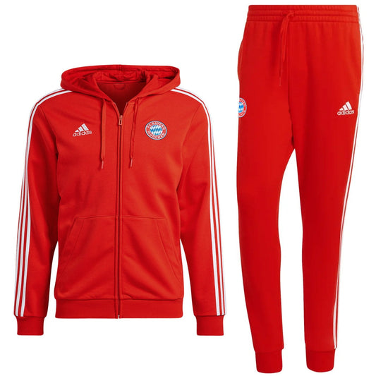 Bayern Munich Casual 3S hooded presentation tracksuit 2023/24 - Adidas-0
