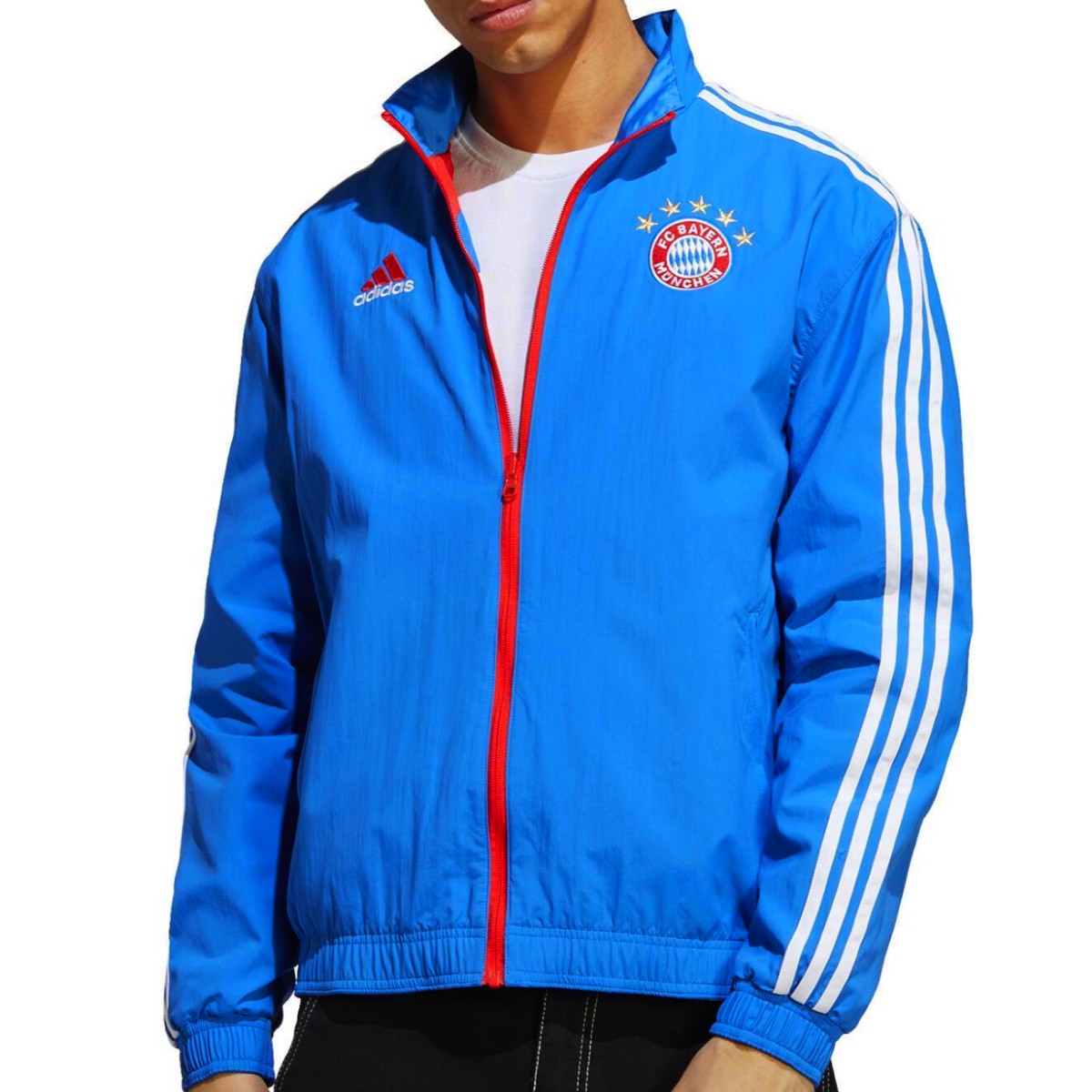 Bayern Munich pre-match presentation Soccer tracksuit 2023 - Adidas-1