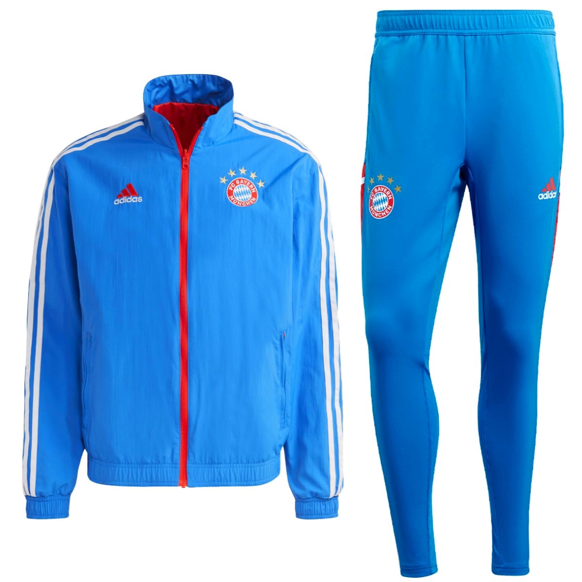 Bayern Munich pre-match presentation Soccer tracksuit 2023 - Adidas-0
