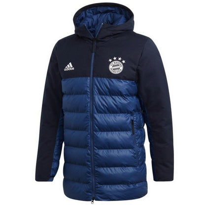 Bayern Munich soccer navy down padded jacket 2019/20 - Adidas-0