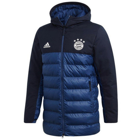 Bayern Munich soccer navy down padded jacket 2019/20 - Adidas-0