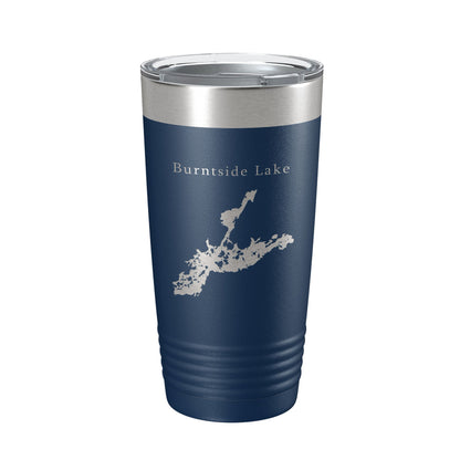 Burntside Lake Map Tumbler Travel Mug Insulated Laser Engraved Coffee Cup Minnesota 20 oz-8
