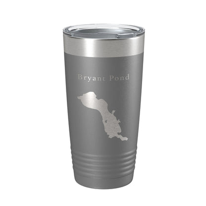 Bryant Pond Lake Christopher Map Tumbler Travel Mug Insulated Laser Engraved Coffee Cup Maine 20 oz-16
